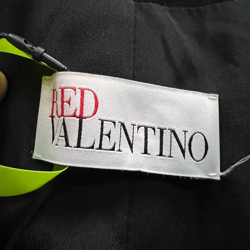 Valentino Valentino Black Cotton Mid-Length Coat for Women 0089 Size ONE SIZE - 4 Thumbnail