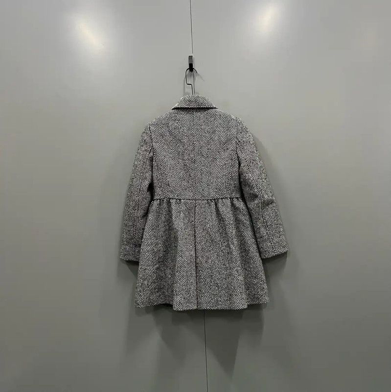 Valentino Valentino Gray Cotton Mid-Length Women's Coat 0089 Size ONE SIZE - 2 Thumbnail