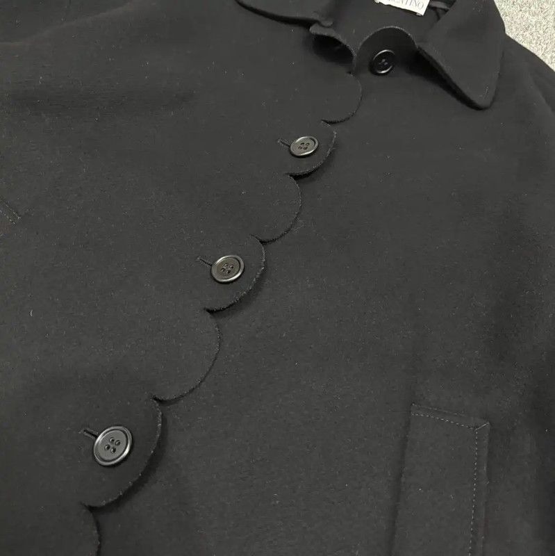 Valentino Valentino Black Polyester Women's Coat 0089 Size M / US 6-8 / IT 42-44 - 3 Thumbnail