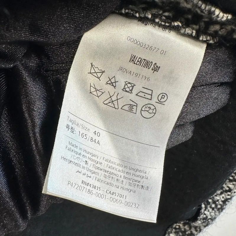 Valentino Valentino Gray Wool Dress for Women 0089 Size L / US 10 / IT 46 - 5 Thumbnail