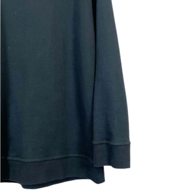 Valentino Valentino Black Cotton Short Sleeve Sweatshirt 0089 Size L / US 10 / IT 46 - 4 Thumbnail