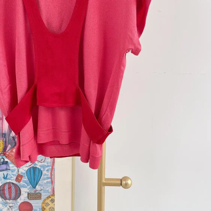 Valentino Valentino Pink Short Sleeve Summer T-Shirt 0089 Size M / US 6-8 / IT 42-44 - 4 Thumbnail