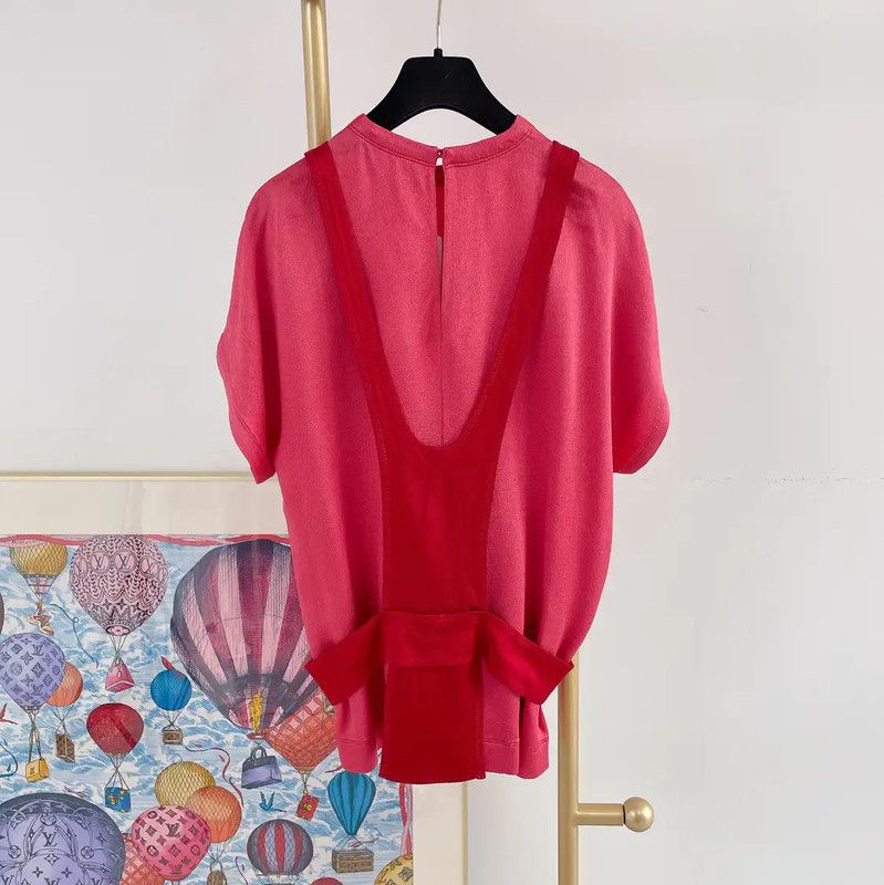 Valentino Valentino Pink Short Sleeve Summer T-Shirt 0089 Size M / US 6-8 / IT 42-44 - 2 Thumbnail
