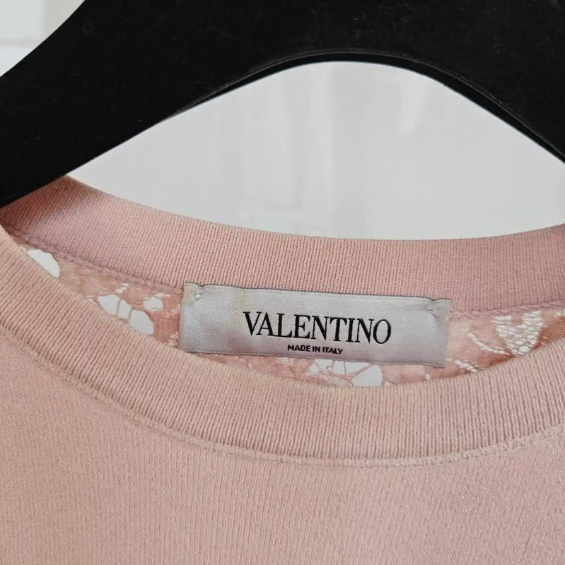 Valentino Valentino Pink Short Sleeve Lace Top 0089 Size S / US 4 / IT 40 - 8 Thumbnail