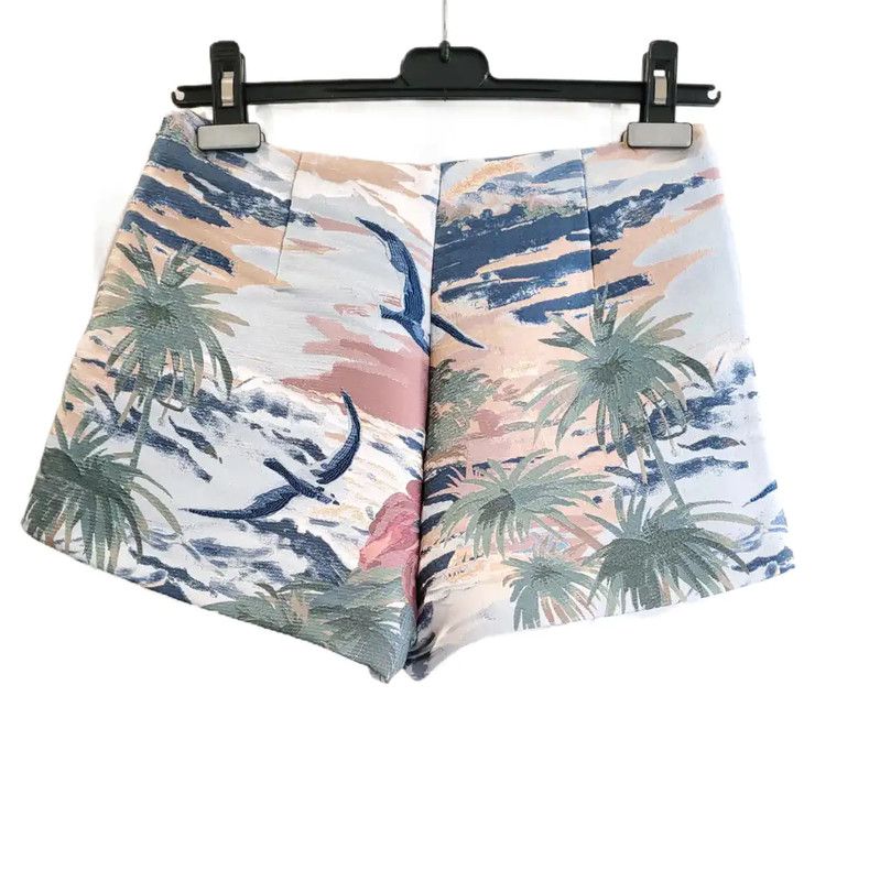 Valentino Valentino Colorful Floral Print Summer Shorts 0089 Size 23" - 3 Thumbnail