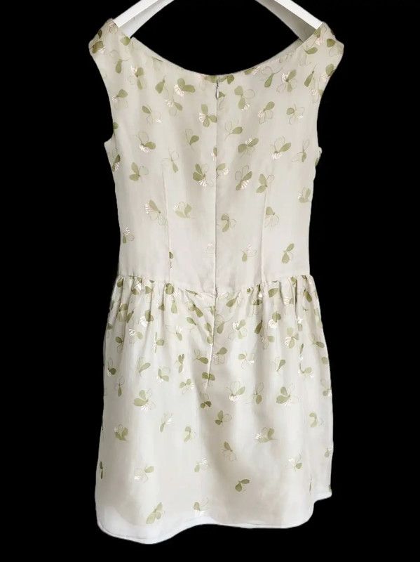 Valentino Valentino Summer Green Silk Floral Dress 0089 Size M / US 6-8 / IT 42-44 - 2 Thumbnail