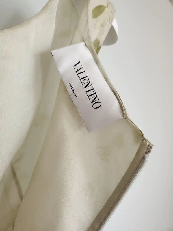 Valentino Valentino Summer Green Silk Floral Dress 0089 Size M / US 6-8 / IT 42-44 - 6 Thumbnail