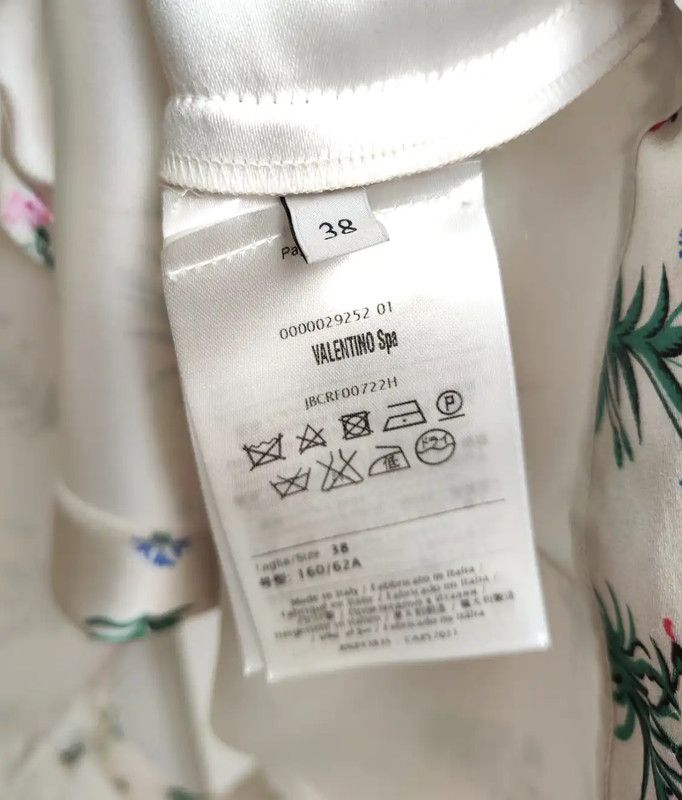 Valentino Valentino Summer White Silk Printed Shorts 0089 Size 23" - 4 Thumbnail