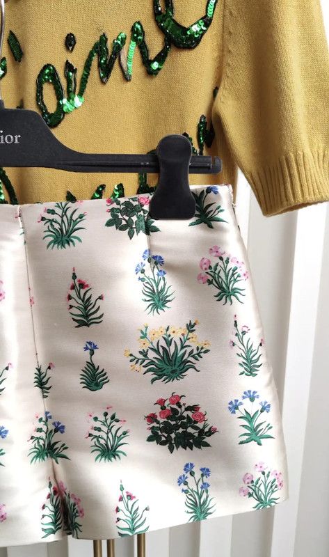 Valentino Valentino Summer White Silk Printed Shorts 0089 Size 23" - 5 Thumbnail