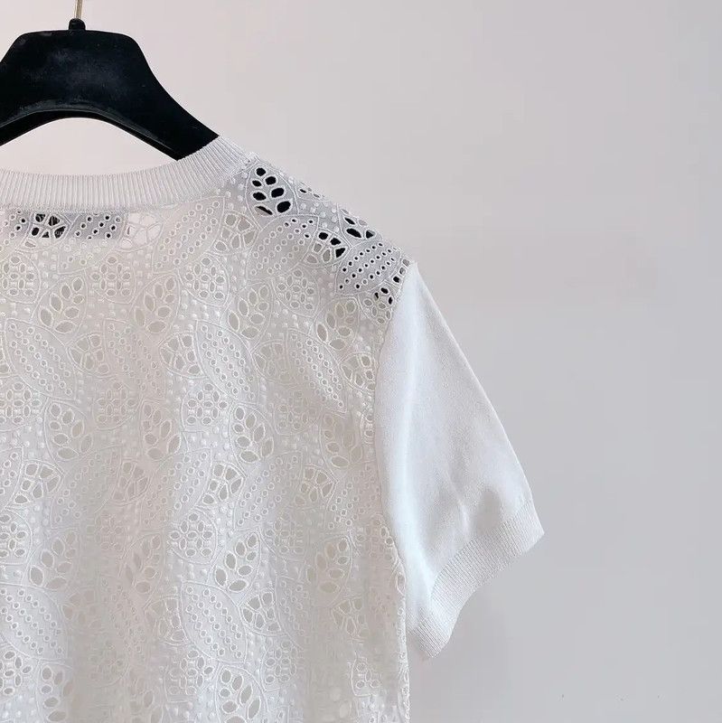 Valentino Valentino White Short Sleeve T-Shirt 0089 Size S / US 4 / IT 40 - 5 Thumbnail