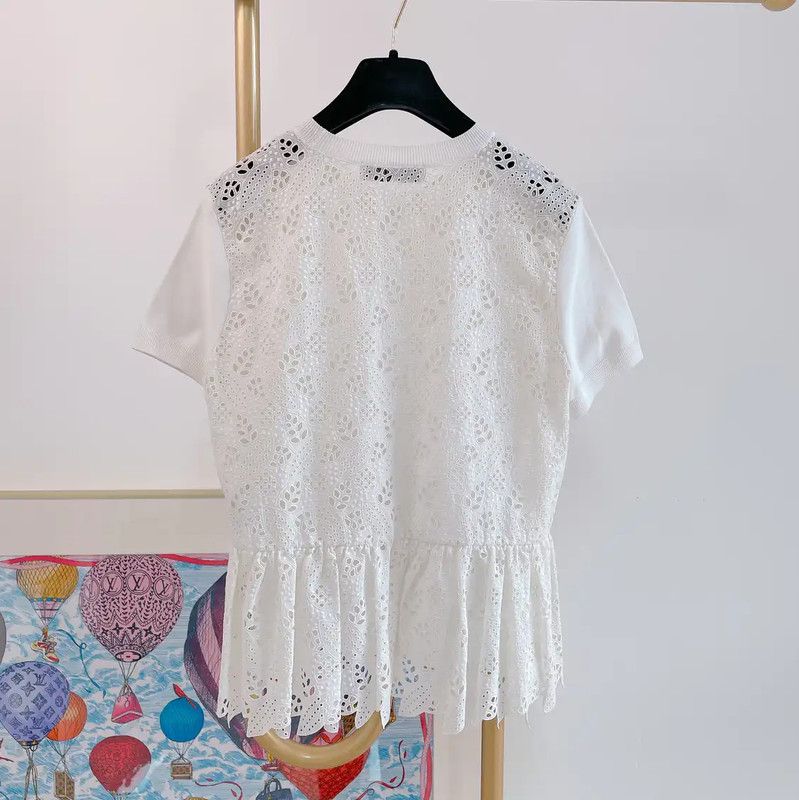Valentino Valentino White Short Sleeve T-Shirt 0089 Size S / US 4 / IT 40 - 2 Thumbnail