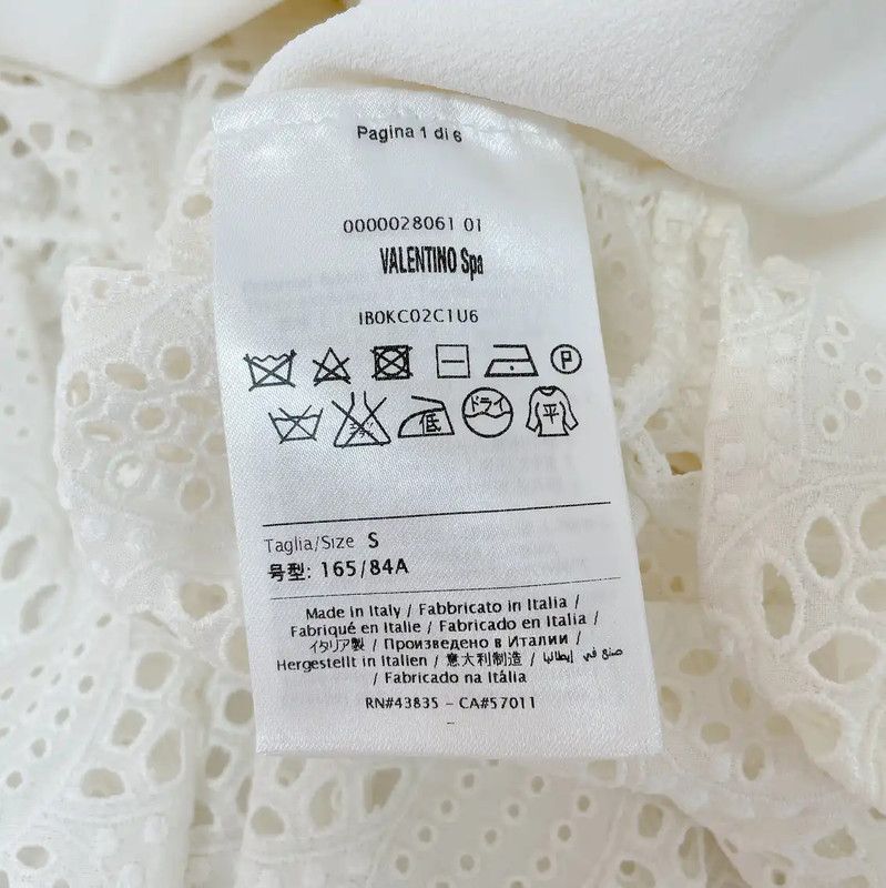 Valentino Valentino White Short Sleeve T-Shirt 0089 Size S / US 4 / IT 40 - 8 Thumbnail