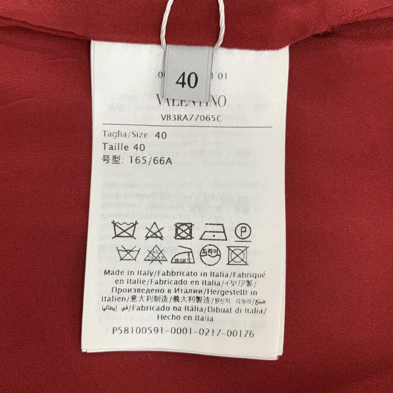 Valentino Valentino Women's Red Midi Skirt 0089 Size 27" / US 4 / IT 40 - 6 Thumbnail