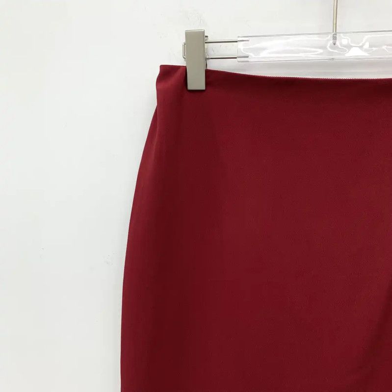 Valentino Valentino Women's Red Midi Skirt 0089 Size 27" / US 4 / IT 40 - 3 Thumbnail