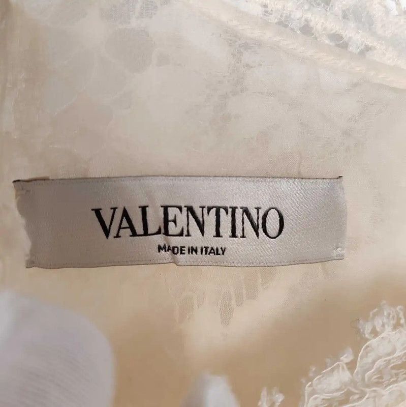 Valentino Valentino Cream Cotton T-Shirt for Women 0089 Size M / US 6-8 / IT 42-44 - 3 Thumbnail