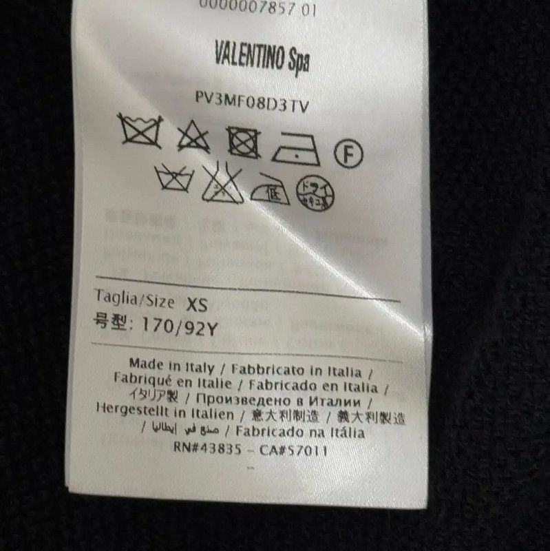 Valentino Valentino Black Women's Hoodie with Logo 0089 Size XS / US 0-2 / IT 36-38 - 7 Thumbnail