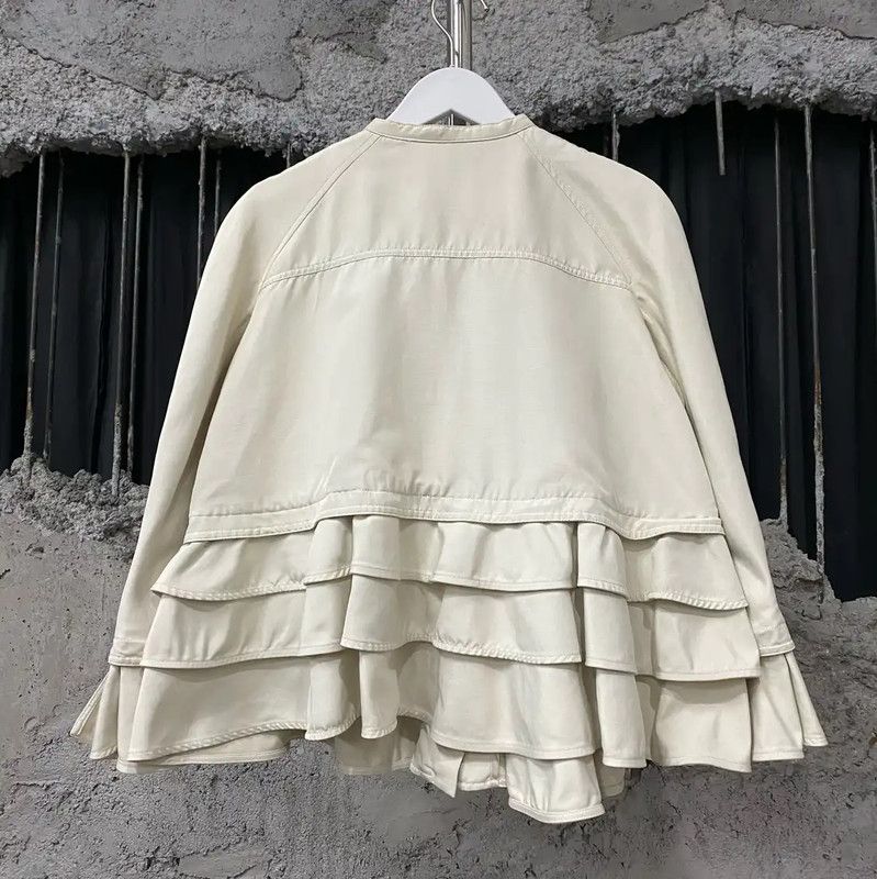 Valentino Valentino Ivory Spring Autumn Women's Jacket 0089 Size ONE SIZE - 2 Thumbnail