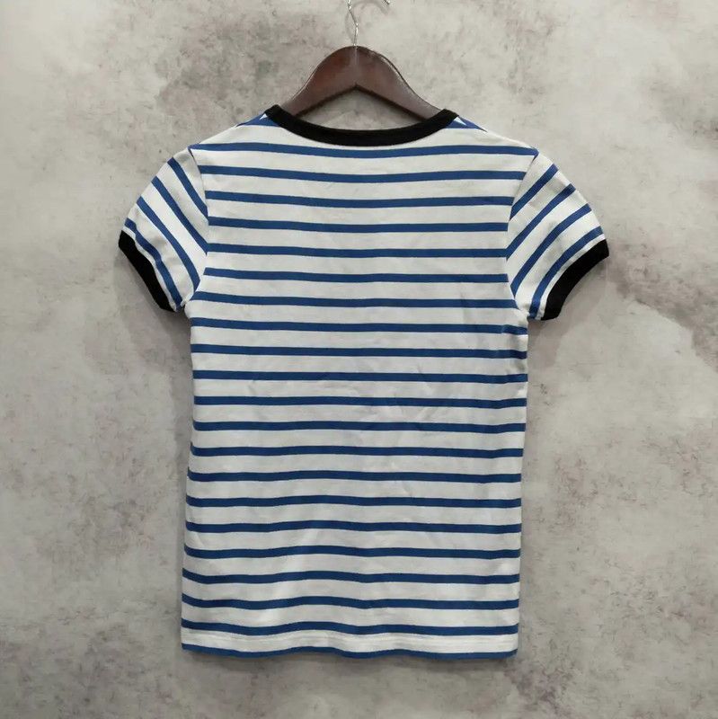 Valentino Valentino Striped Summer Cotton Women's T-Shirt 0089 Size M / US 6-8 / IT 42-44 - 2 Thumbnail