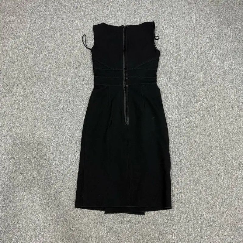 Valentino Valentino Black Polyester Women's Dress 0089 Size L / US 10 / IT 46 - 2 Thumbnail