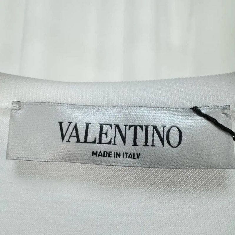 Valentino Valentino White Cotton Logo Short Sleeve T-Shirt 0089 Size S / US 4 / IT 40 - 5 Thumbnail