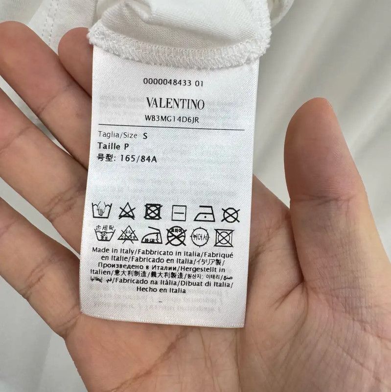 Valentino Valentino White Cotton Logo Short Sleeve T-Shirt 0089 Size S / US 4 / IT 40 - 6 Thumbnail