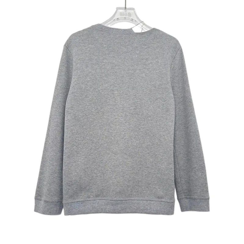 Valentino Valentino Gray Cotton Long Sleeve Crop Sweatshirt 0089 Size M / US 6-8 / IT 42-44 - 2 Thumbnail