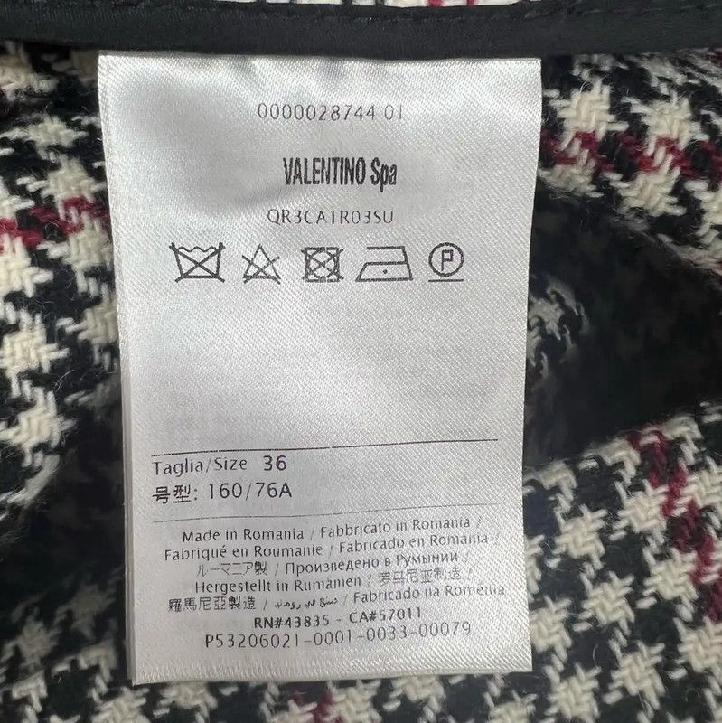 Valentino Valentino Multicolor Cotton Women's Coat 0089 Size ONE SIZE - 4 Thumbnail