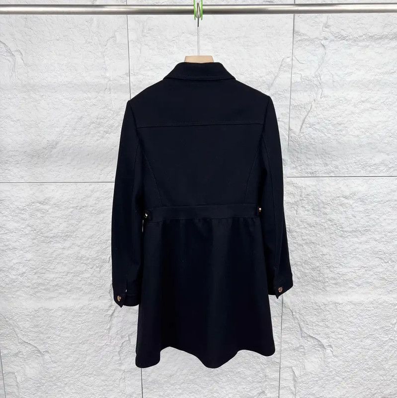 Valentino Valentino Black Cotton Women's Coat 0089 Size ONE SIZE - 2 Thumbnail