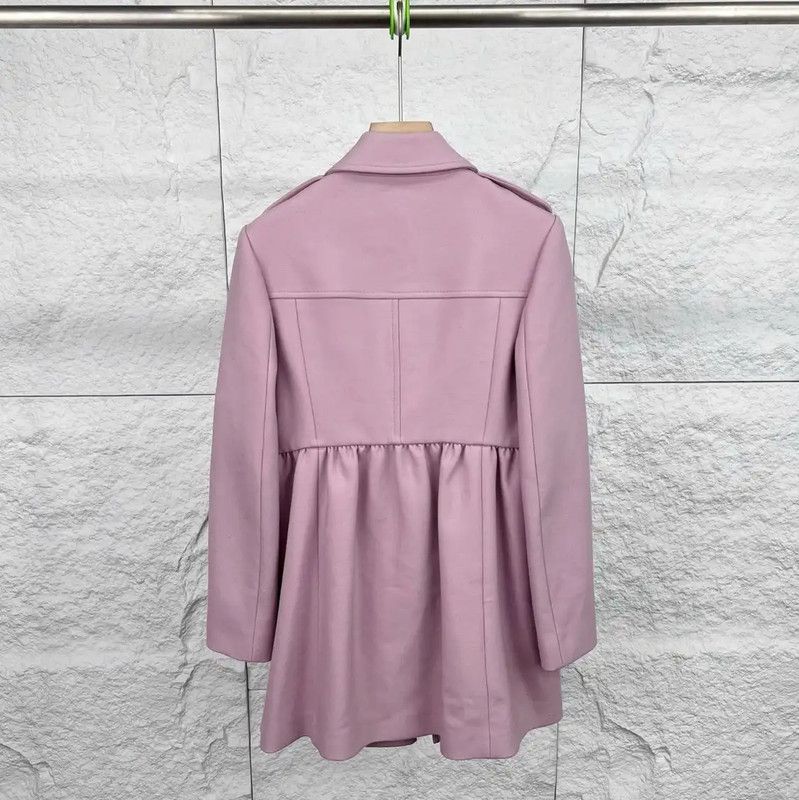 Valentino Valentino Pink Cotton Women's Coat 0089 Size ONE SIZE - 2 Thumbnail