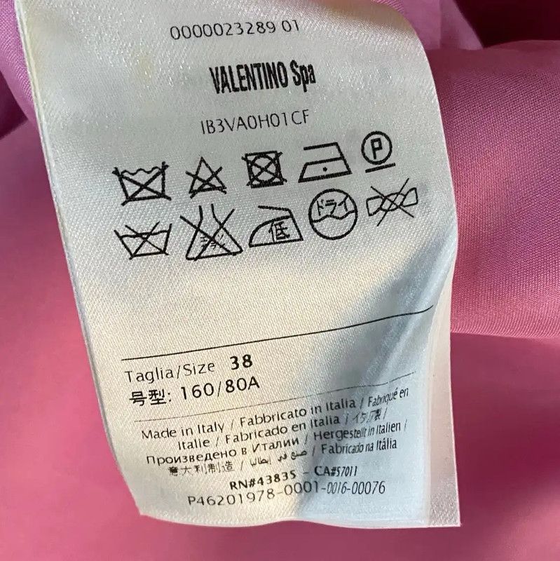 Valentino Valentino Pink Silk Dress for Women 0089 Size M / US 6-8 / IT 42-44 - 7 Thumbnail