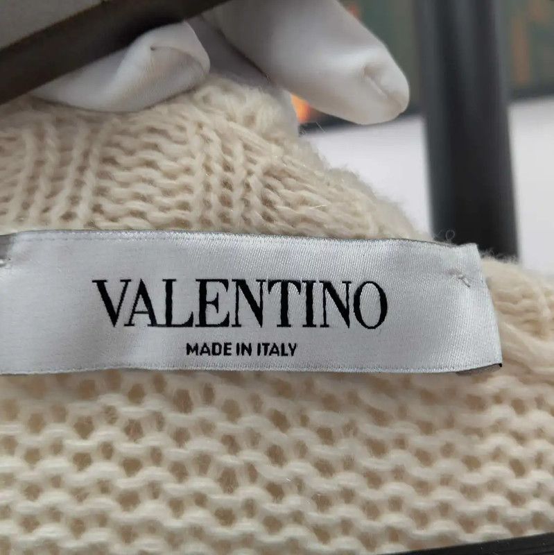 Valentino Valentino Beige Wool Long Sleeve Sweater 0089 Size S / US 4 / IT 40 - 3 Thumbnail