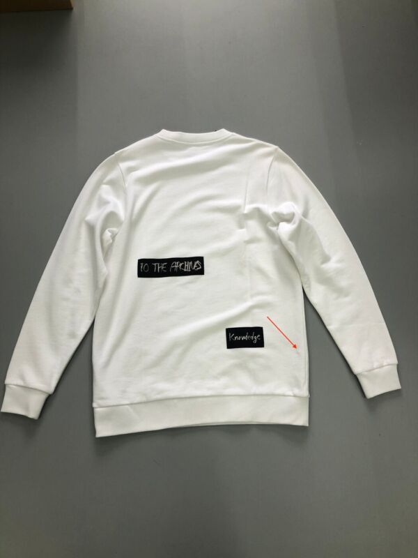 Raf Simons RAF SIMONS X JOYCE 2015 white abstract patchwork cotton sweater pullover top S Size S / US 4 / IT 40 - 7 Thumbnail