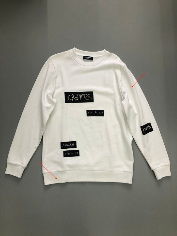 Raf Simons RAF SIMONS X JOYCE 2015 white abstract patchwork cotton sweater pullover top S Size S / US 4 / IT 40 - 6 Thumbnail