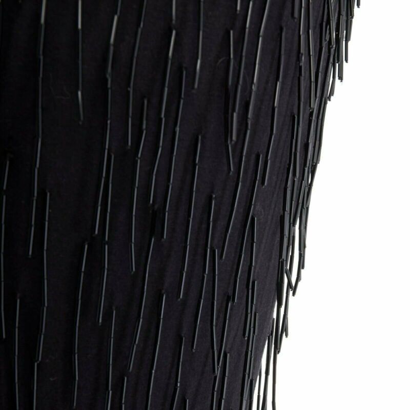 Lanvin LANVIN black fringe embellished ribbon 20s flapper silk dress XS FR34 US2 UK6 Size XS / US 0-2 / IT 36-38 - 8 Thumbnail