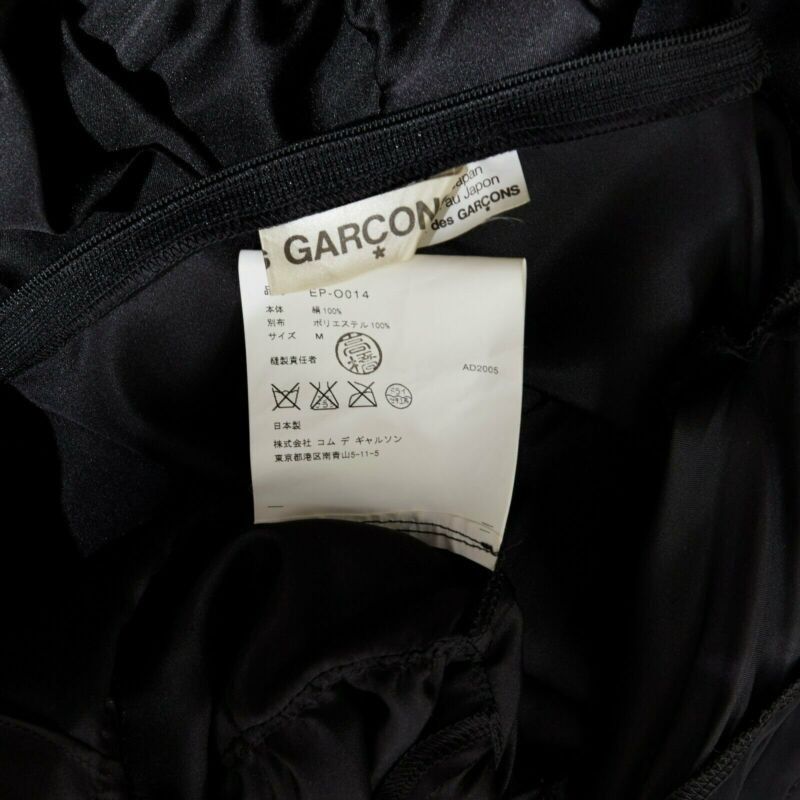 Comme des Garcons runway COMME DES GARCONS Broken Bride AW05 black victorian ruffle silk dress S Size S / US 4 / IT 40 - 11 Thumbnail