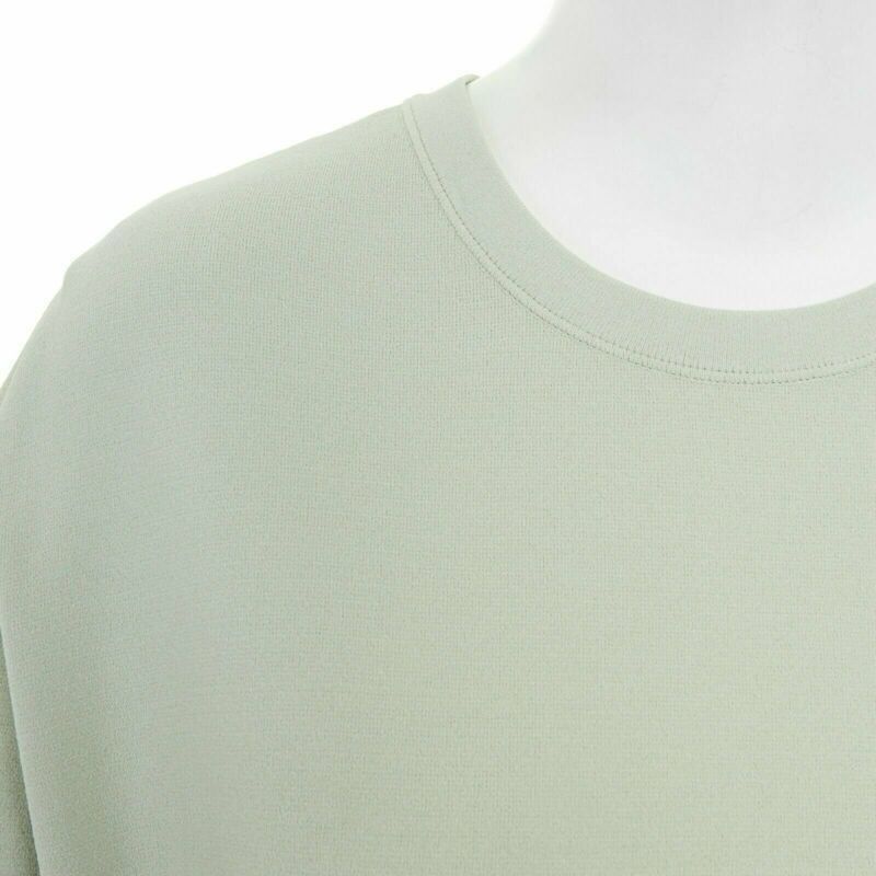 Valentino VALENTINO pastel green cotton crepe floral lace pleated back mini dress L Size M / US 6-8 / IT 42-44 - 7 Thumbnail