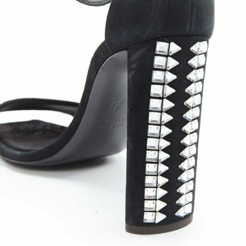 Giuseppe Zanotti new GIUSEPPE ZANOTTI Ellis 2017 black geometric crystal embellished sandal EU39 Size US 9 / IT 39 - 10 Thumbnail