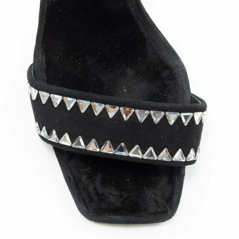 Giuseppe Zanotti new GIUSEPPE ZANOTTI Ellis 2017 black geometric crystal embellished sandal EU39 Size US 9 / IT 39 - 7 Thumbnail
