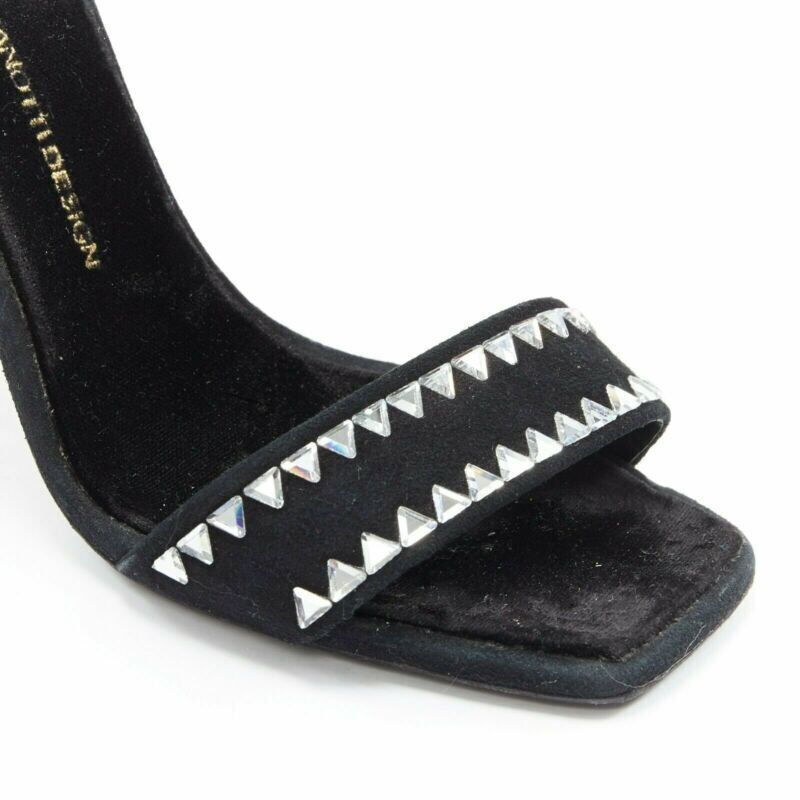 Giuseppe Zanotti new GIUSEPPE ZANOTTI Ellis 2017 black geometric crystal embellished sandal EU39 Size US 9 / IT 39 - 8 Thumbnail