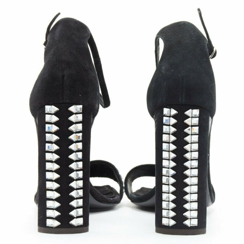 Giuseppe Zanotti new GIUSEPPE ZANOTTI Ellis 2017 black geometric crystal embellished sandal EU39 Size US 9 / IT 39 - 5 Thumbnail