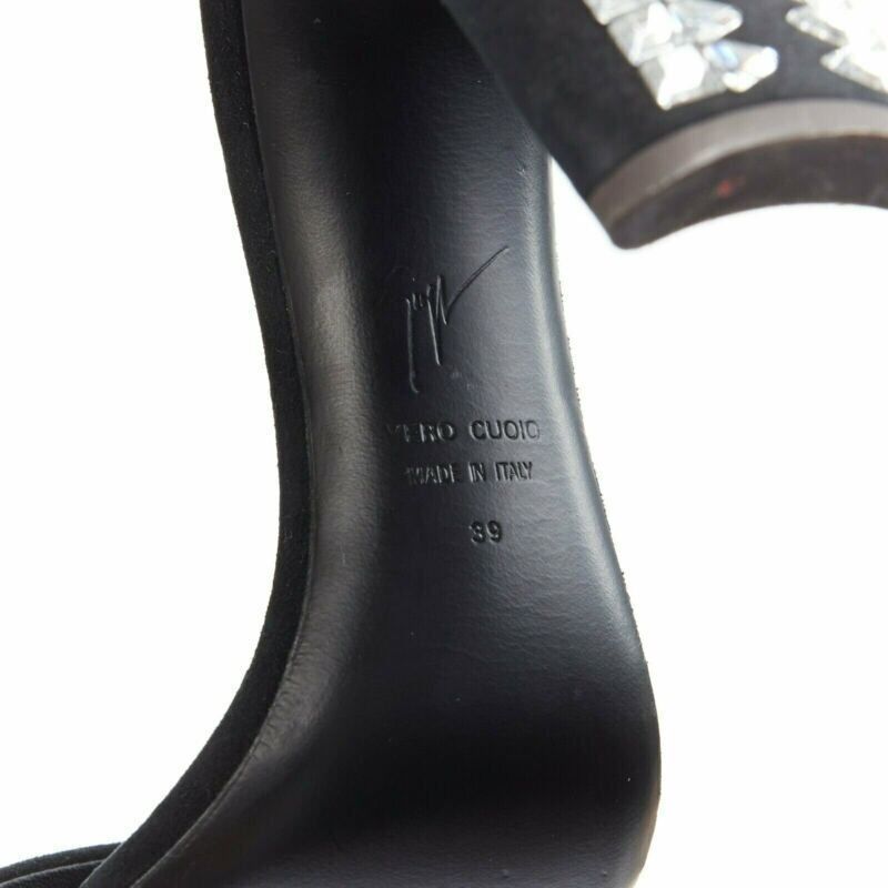Giuseppe Zanotti new GIUSEPPE ZANOTTI Ellis 2017 black geometric crystal embellished sandal EU39 Size US 9 / IT 39 - 12 Thumbnail