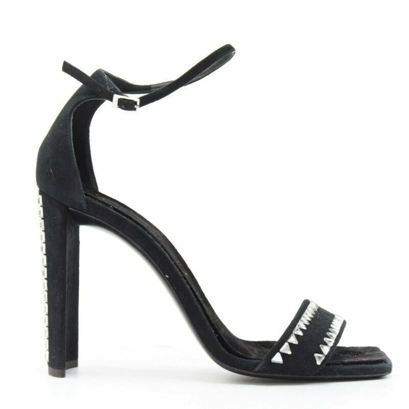 Giuseppe Zanotti new GIUSEPPE ZANOTTI Ellis 2017 black geometric crystal embellished sandal EU39 Size US 9 / IT 39 - 2 Thumbnail