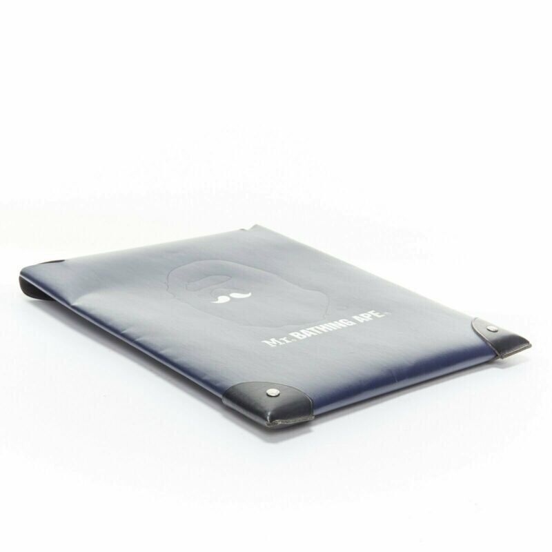 Bape MR.BATHING APE GLOBE-TROTTER SS11 navy blue envelope document case valcan fiber Size ONE SIZE - 4 Thumbnail