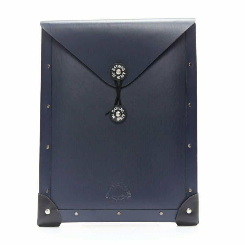 Bape MR.BATHING APE GLOBE-TROTTER SS11 navy blue envelope document case valcan fiber Size ONE SIZE - 3 Thumbnail