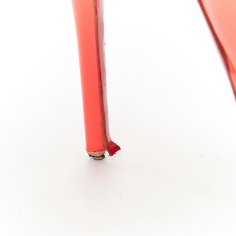 Christian Louboutin CHRISTIAN LOUBOUTIN Lady Peep 130 fuchsia hot pink platform high heel shoes EU36 Size US 6 / IT 36 - 9 Thumbnail