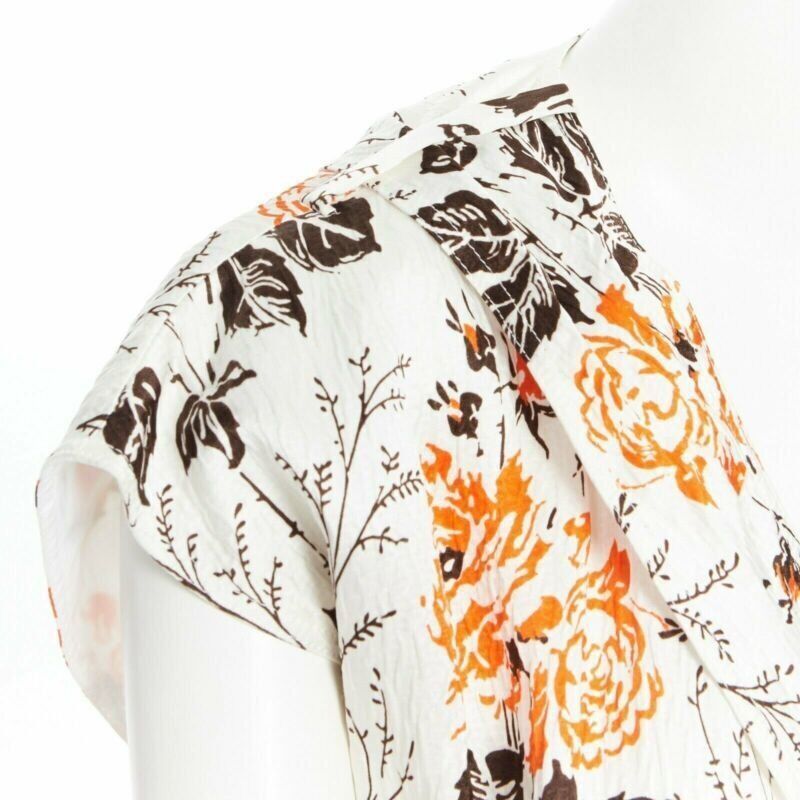 Victoria Beckham new VICTORIA BECKHAM SS17 Runway floral print cut open back belted dress UK12 M Size M / US 6-8 / IT 42-44 - 2 Thumbnail