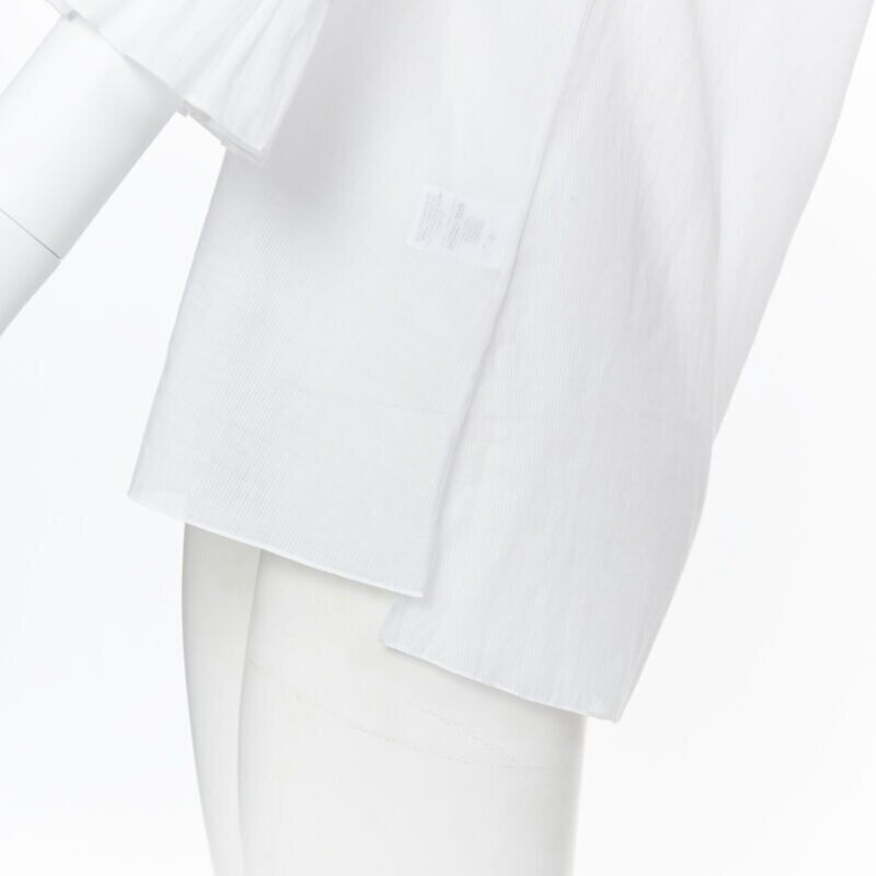 Rosie Assoulin new ROSIE ASSOULIN white ethnic embroidery smocked sleeves off shoulder top US4 Size S / US 4 / IT 40 - 10 Thumbnail