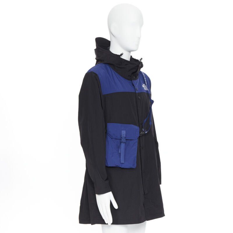 The North Face new THE NORTH FACE KAZUKI KARAISHI Black Flag Blue Bravo 2 long raincoat S / M Size US S / EU 44-46 / 1 - 4 Thumbnail