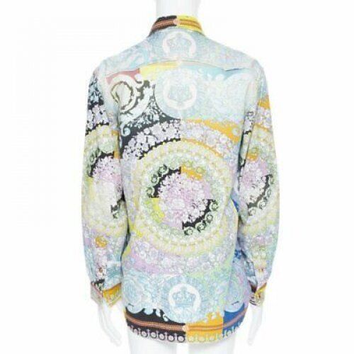 Versace new VERSACE SS19 Techno Baroque distressed cotton Medusa oversized shirt EU38 S Size US S / EU 44-46 / 1 - 4 Thumbnail
