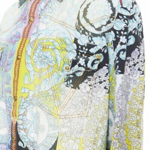 Versace new VERSACE SS19 Techno Baroque distressed cotton Medusa oversized shirt EU38 S Size US S / EU 44-46 / 1 - 7 Thumbnail